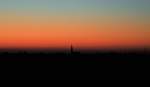 Kurz nach Sonnenuntergang,  Schattenribild  aus der Voreifel - 10.10.2010