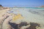 Die Balos Lagune an der Westküste der griechischen Mittelmeerinsel Kreta.