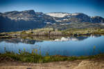Berglandshaft am Hardangervidda in Norwegen.