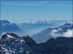Aussicht vom Sntis (2502 m).