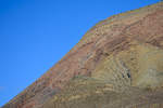 Ein Ausschnitt vom 300 Meter hohen Vulkan Montana Roja im nördlichen Teil von der Insel Fuerteventura in Spanien.