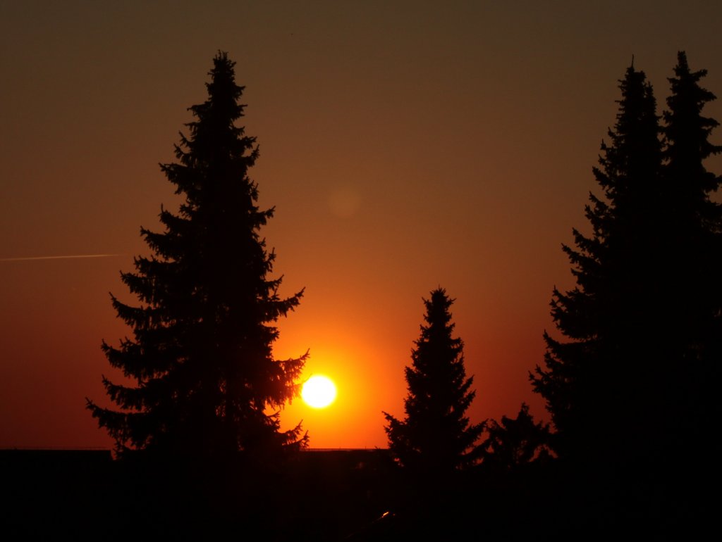 Der Sonnenuntergang vom 03.05.2011 in Aachen.