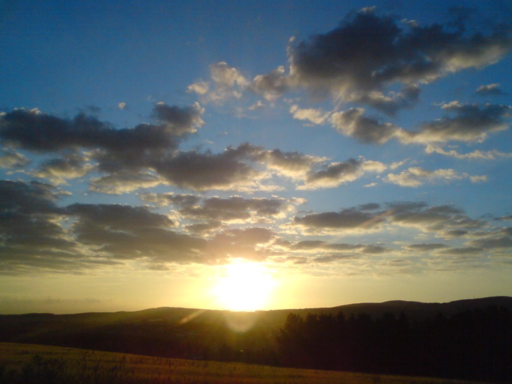 Sonnenaufgang in Rodewisch/V. am 27.06.08