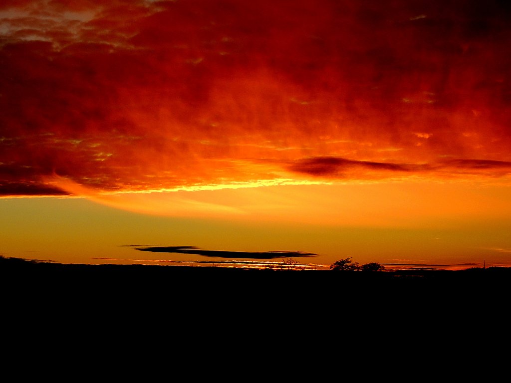 Sonnenuntergang bei Hohenzell; 121030