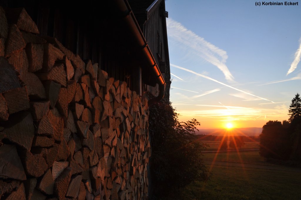 Sonnenuntergang im Stiftland, 09.09.2012