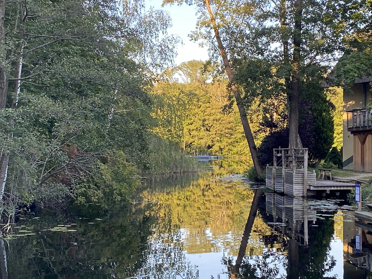 Auslauf des Scharmützelsee bei Wendisch Ritz am 22. September 2024.