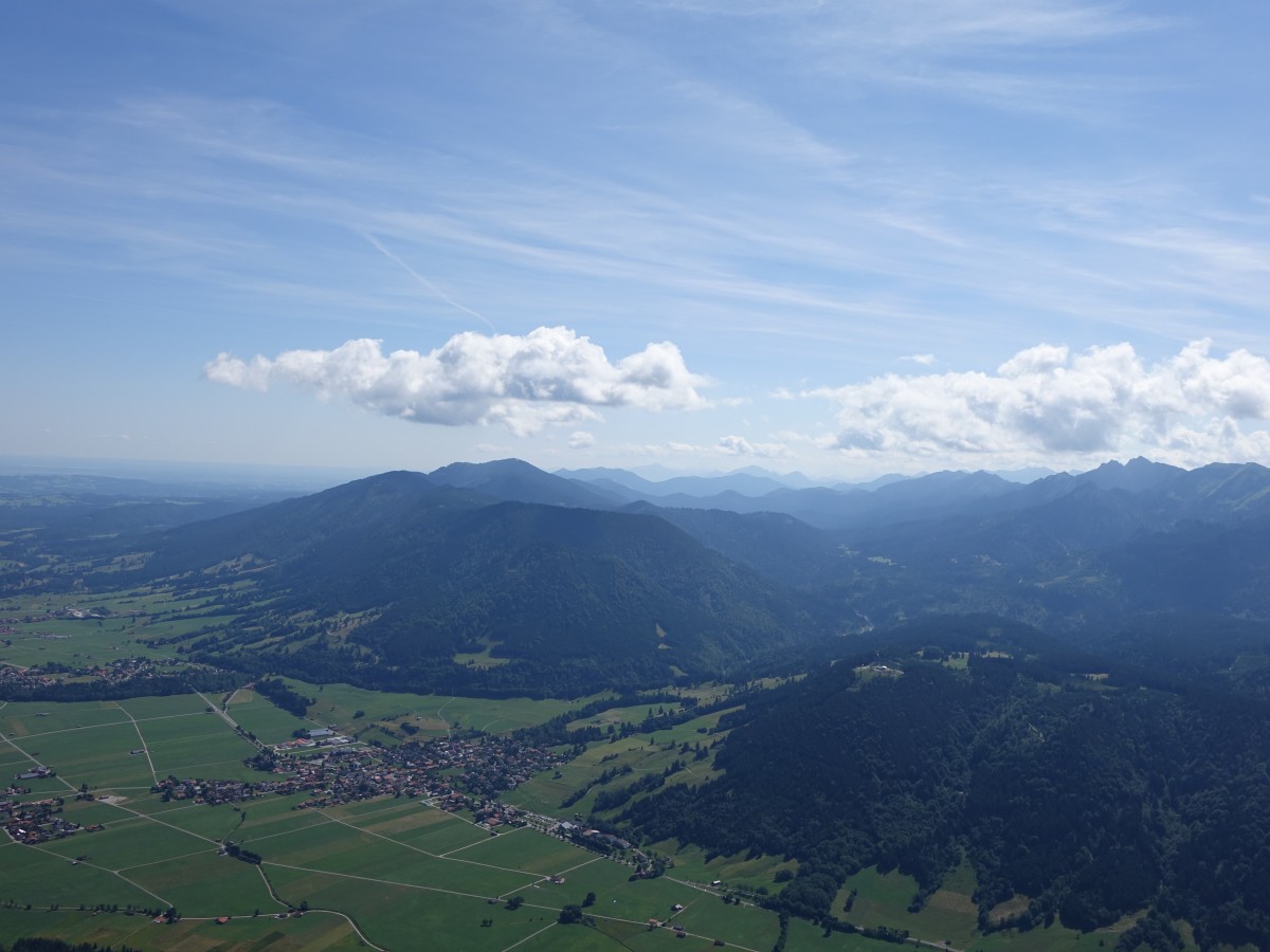 Aussicht auf das Ammergebirge (26.07.2015)