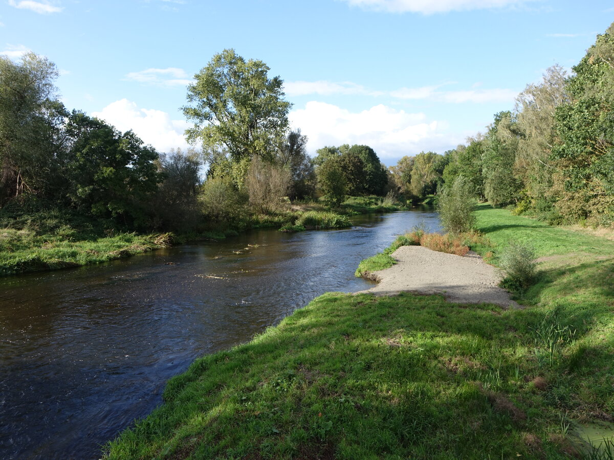 Fluss Bode bei Adersleben, Landkreis Harz (28.09.2024)