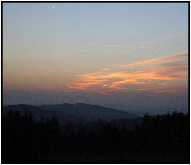 Abendstimmung im sdlichen Sauerland. (24.11.2007)