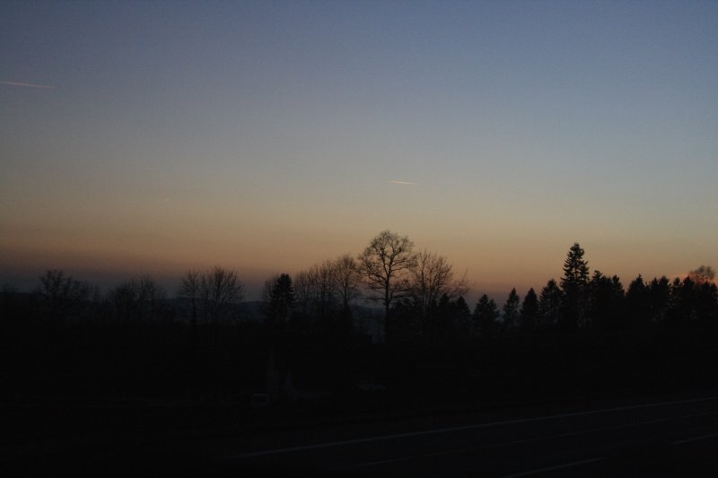 Abendstimmung im sdlichen Sauerland. (24.11.2007)