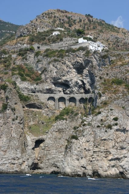 An der Amalifi-Kueste bei Positano.