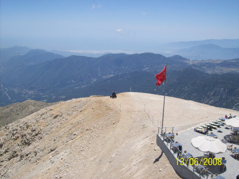 Ausblick vom Tahtali in Richtung Kumluca. 