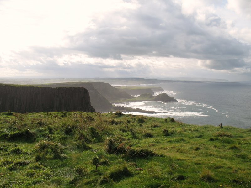 Aussicht ber die Antrimcoastklippen.
(September 2007) 