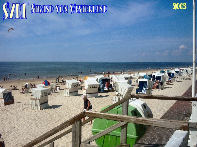 Badestrand von westerland, Sylt