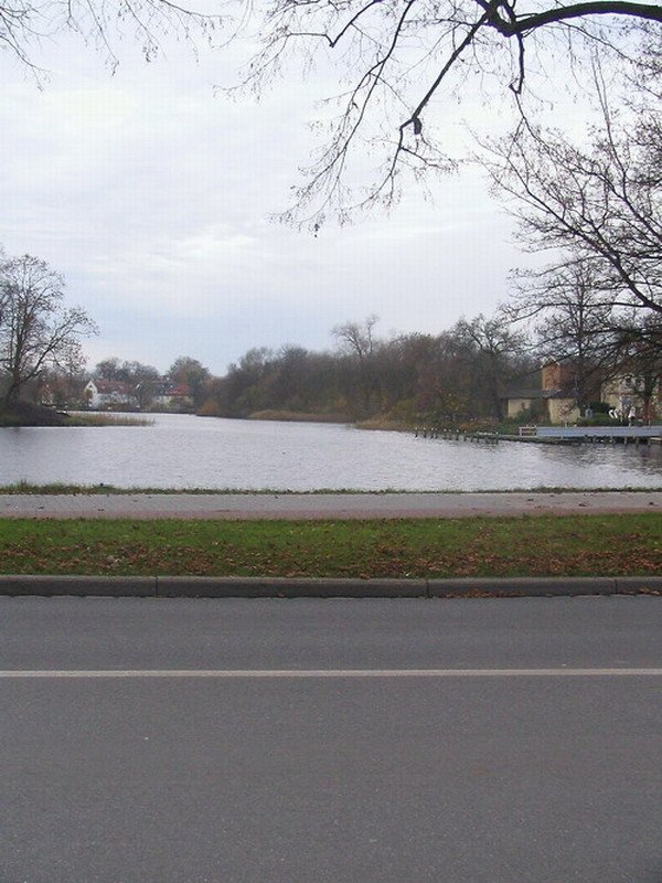 Blick auf den Knieperteich in Stralsund