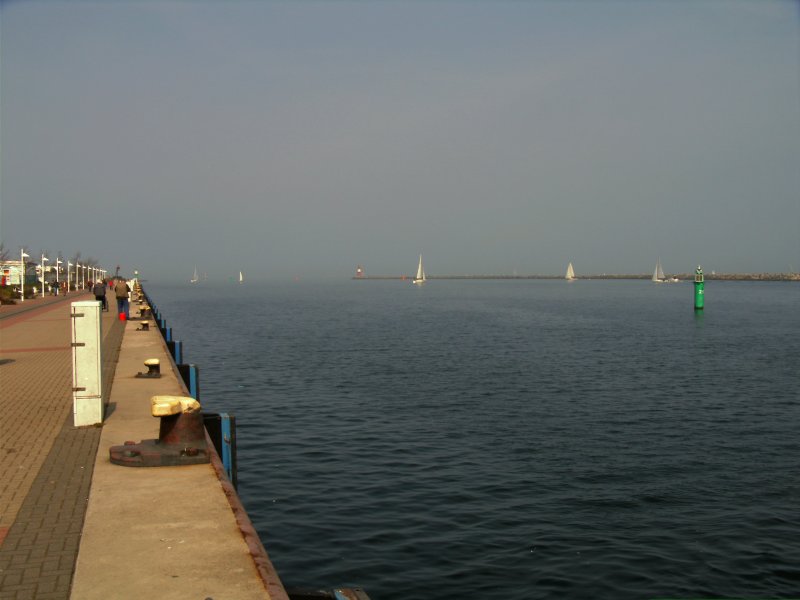 Blick auf die Ostsee von Rostock-Warnemnde