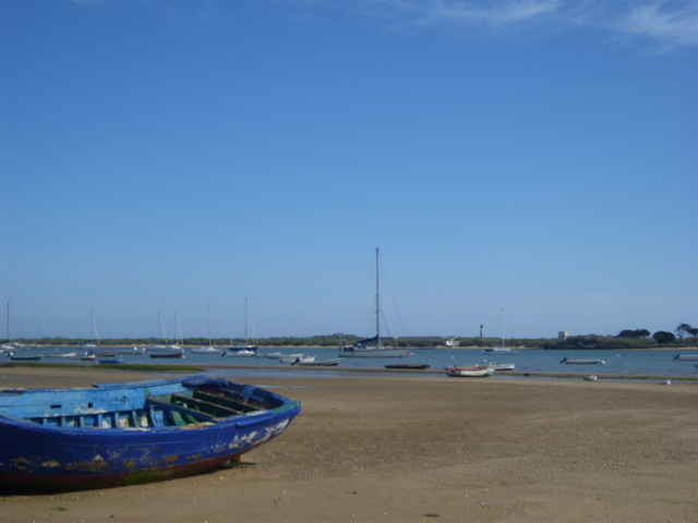 Blick auf den Strand von Conil