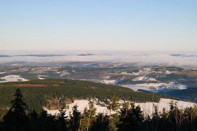 Blick vom Fichtelberg (25.12.2007)