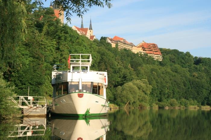 Die Schiffanlegestelle von Bad Wimpfen.