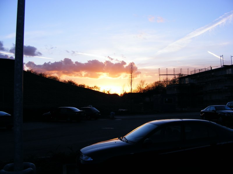 Ein Sonnenuntergang in Bochum-Hiltrop.