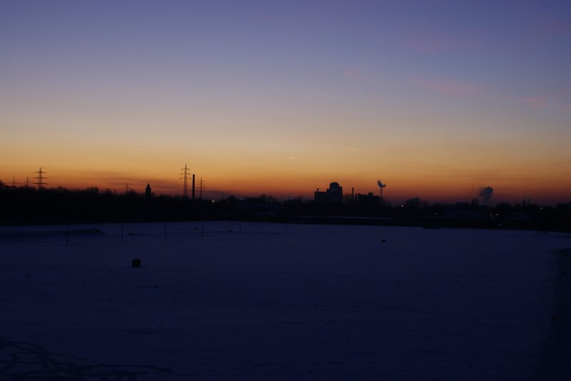 gelsenkirchen in der dmmerung