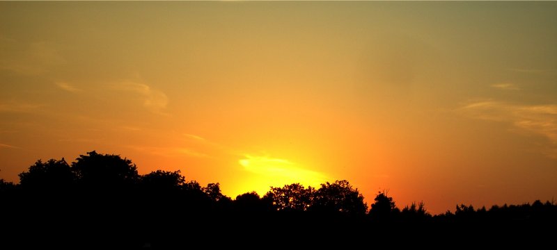 Sonnenuntergang am 27.07.2008 in Pfarrkirchen.