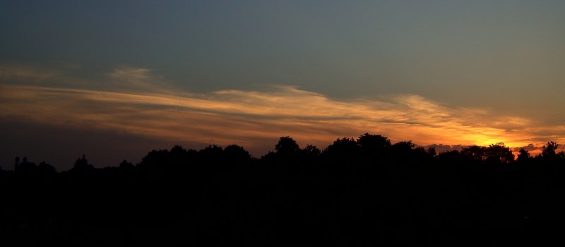 Sonnenuntergang am 28.07.2008 in Pfarrkirchen.