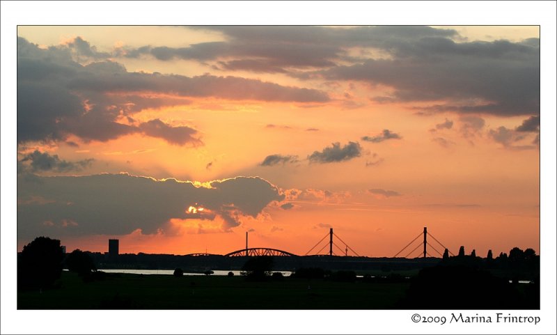 Sonnenuntergang in Duisburg