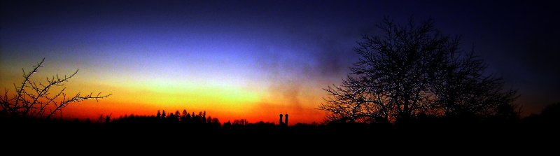 Sonnenuntergang in Pfarrkirchen am 16.02.2008  