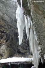 Eiszapfen plus Wasserfälle, das macht die Breitachklamm aus (Januar 2012)