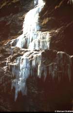 Breitachklamm (zwischen Kleinwalsertal und Oberstdorf-Tiefenbach - Scan vom Dia, November 1983)