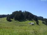 Alpe Dinjörgen im Lochbachtal bei Oberstdorf-Tiefenbach (Landkreis Oberallgäu, August 2010)