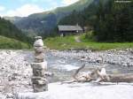 Die Alpe Breitengehren hinter Einödsbach im Rappenalptal (Landkreis Oberallgäu, August 2010)