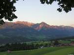 Sonnenköpfe mit Nebelhorn und Rubihorn im Abendlicht (Oberallgäu - Sommer 2004)