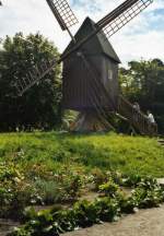 Bockwindmhle im Tierpark Ueckermnde.