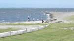 Am Strand von Neuharlingersiel in Niedersachsen am 09.08.24.