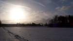 Zugeschneides Feld in Lehrte am 28.1.2010.