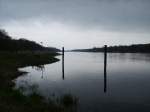 Die Elbe nahe Breitenhagen-Alt Tochheim in einer nahezu mystischen Stimmung, Blick flussabwrts in Richtung Saalemndung - Barby - Schnebeck - Magdeburg.  

8.04.2007