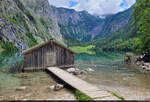 Südöstlich des Königssees schließt sich der Obersee an. Umrahmt wird er unter anderem von den Teufelshörnern und dem Röthbachfall. Dieses Bild zeigt das Westufer mit Fischerhütte.

🕓 26.5.2024 | 13:38 Uhr