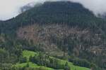 Ab und zu sind an den Berghängen große Sturmschäden in den Wäldern zu sehen, wie hier im Zillertal nahe Bischl, ich bedaure nur die Waldarbeiter die diese an den steilen Hängen Räumen müssen. 19.08.2024 