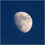 Zunehmender Mond über Bremerhaven am 15.06.2016