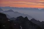 Sonnenuntergang vom Faulhorn (2'680 m) aus betrachtet (31.07.2009)