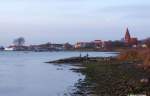 Blick übers Salzhaff auf  Rerik (Landkreis Rostock, Mecklenburg-Vorpommern, November 2011)