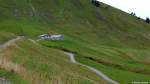 Die Schlappold-Alpe ist ca. eine halbe Stunde von der Mittelstation der Fellhornbahn entfernt und wird von den Gästen gerne für eine Brotzeit besucht (Landkreis Oberallgäu, September 2013)