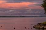 Abendliche Lichtstimmung am Bodensee nach einem gewittrigen Tag (Kreuzlingen, 17.07.2011)