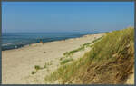 Westlich der Dünen der Kurischen Nehrung zieht sich der Ostseestrand bis zur Memelmündung entlang.