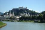 Salzburg mit Blick zur Festung und Dom.  18.08.08