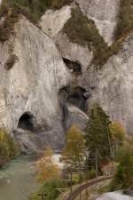 Rhinaulta: Rheinschlucht zwischen Versam und Valendas GR (25.10.2009)