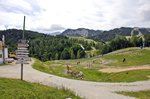 Planinska koča merjasec in Slowenien.