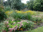 Blumenbeete im Basildon Park, Grafschaft Berkshire (08.09.2024)